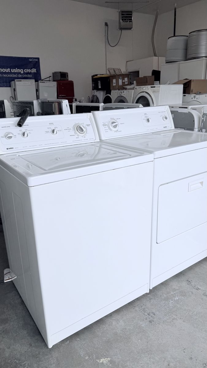 Kenmore White Top Load Washer & Dryer Set - Gently Used