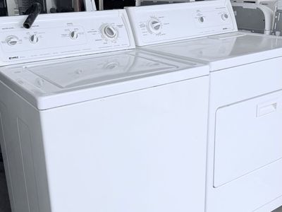 Kenmore White Top Load Washer & Dryer Set - Gently Used