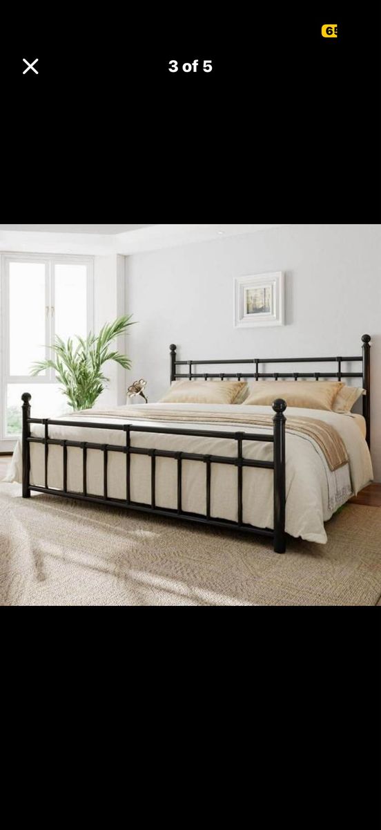 Brand New King Victorian Metal Bed Frame