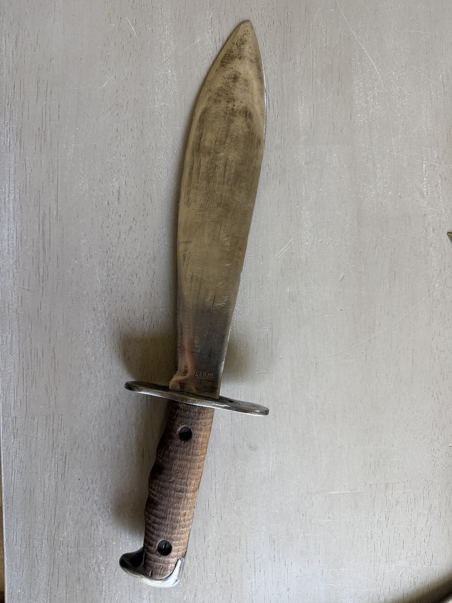 WWI U.S. Model 1917 Bolo Knife PLUMB ST LOUIS