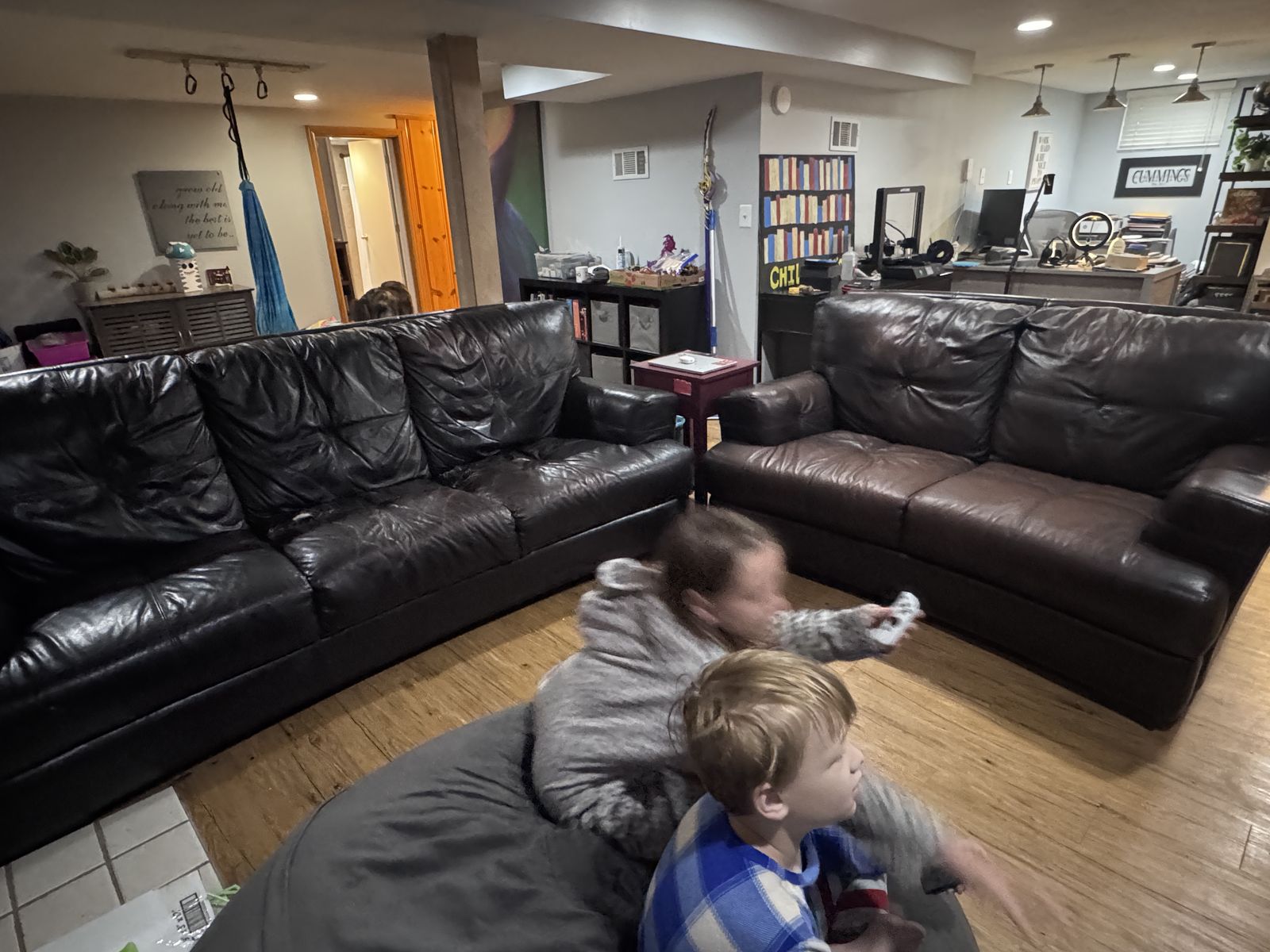 Genuine leather couches from RC Willey
