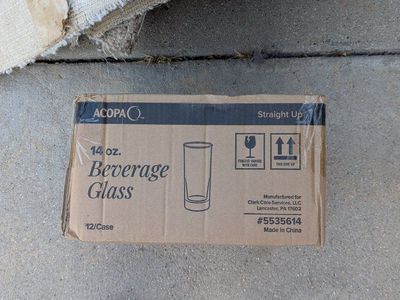 ACOPA 14oz. Straight Up Beverage Glasses (12/Case)