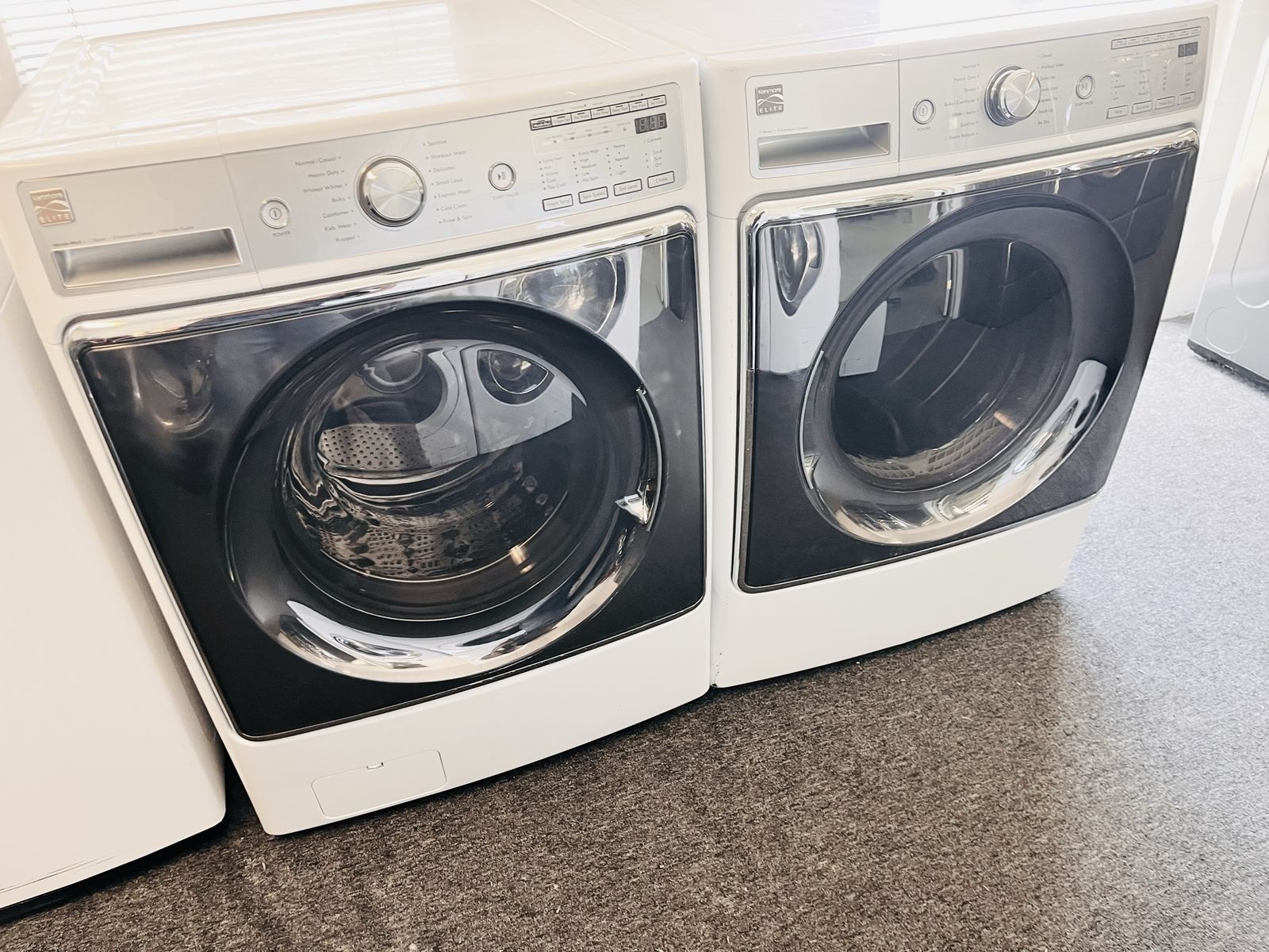 Mega capacity washer and dryer set
