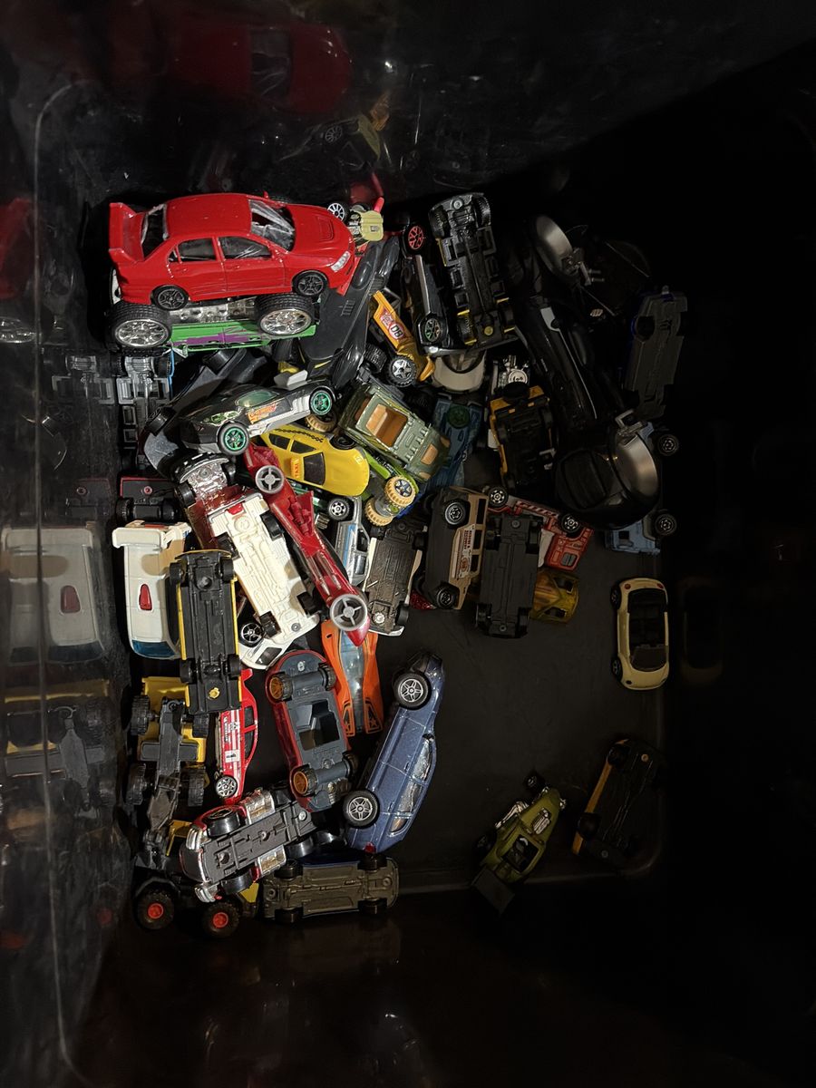 Large Lot of Assorted Diecast Toy Cars - Hot Wheels & More, Various Models and Colors