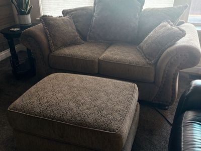 Love Seat And Ottoman