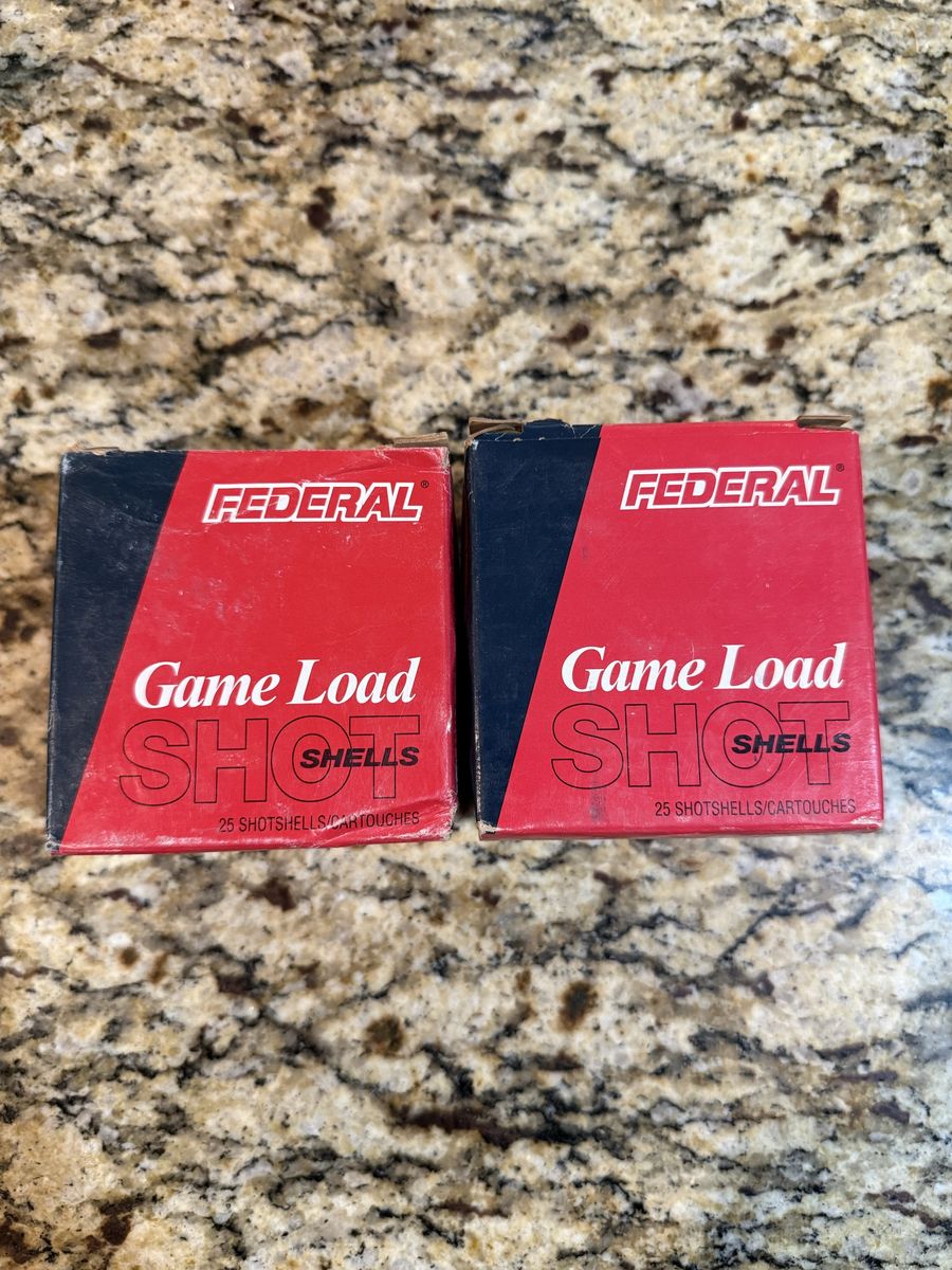 Federal Game Load Shot Shells, 20Ga, 2 3/4"", 7/8oz shot, 7 1/2 shot