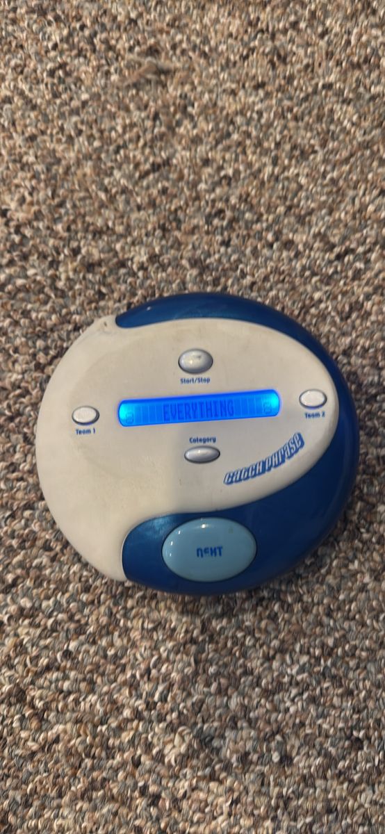 Electronic Catch Phrase Game - Blue and White Handheld Party Game