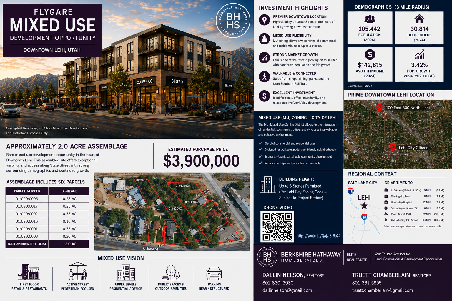 Roughly 2 Acres for Sale in Lehi - Zoned MU