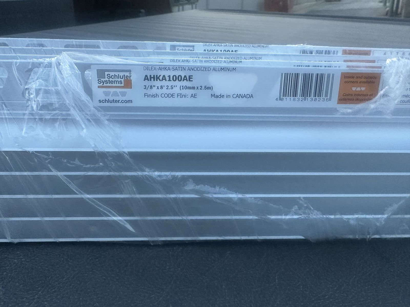 20 Pcs New Schluter Dilex-AHKA Tile Cove Trim (Satin Aluminum)