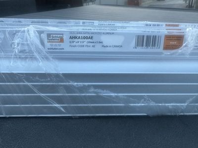 20 Pcs New Schluter Dilex-AHKA Tile Cove Trim (Satin Aluminum)