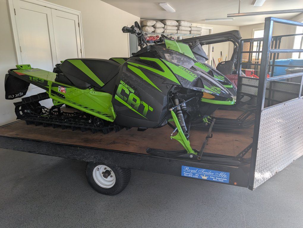Two 2018 Snowmobiles Under 200 Miles With Trailer
