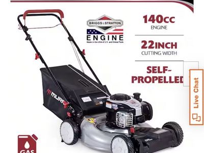 Brand New MURRAY MNA153003 22" Self-Propelled Gas Lawn Mower with Briggs & Stratton 140cc Engine