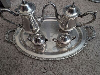Oneida Silver tea serving set