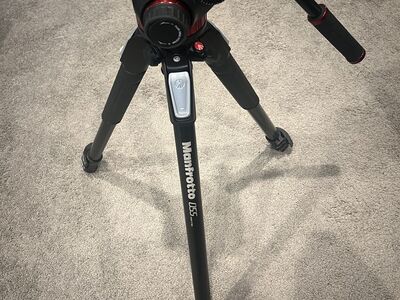 Manfrotto 502AH Video Head And MT055XPRO3 Tripod