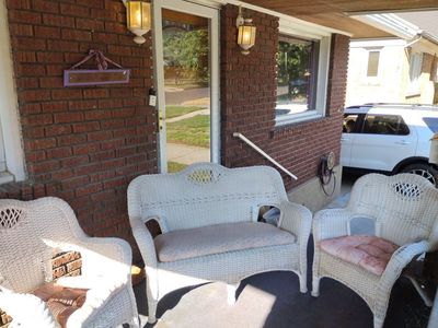 White Wicker Loveseat 2 Chairs Outdoor Patio Set Porch Bench with Cushion