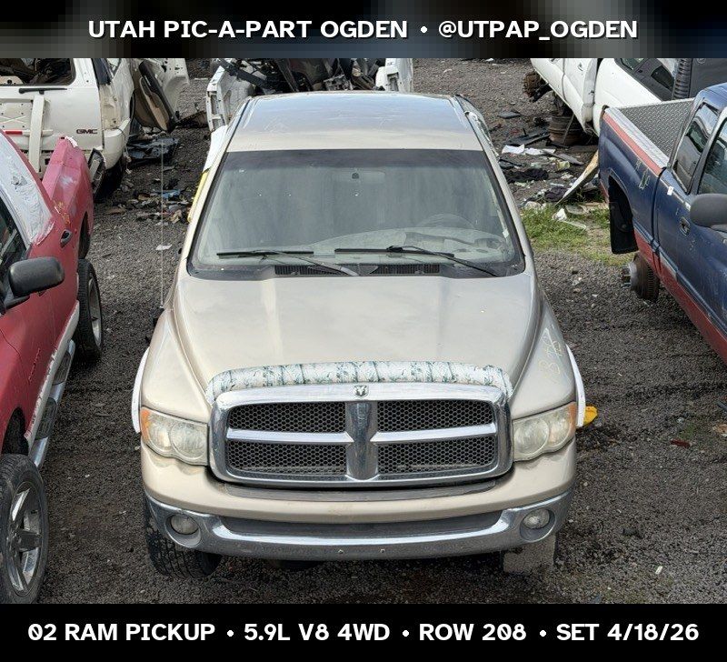 2002 Dodge Ram Pickup Parts - UTPAP Ogden