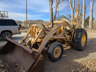 1958 case loader backhoe gas engine