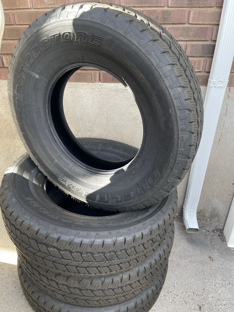 255/75/17. 255 75 17 Bridgestone Dueler Tires. New Take Offs