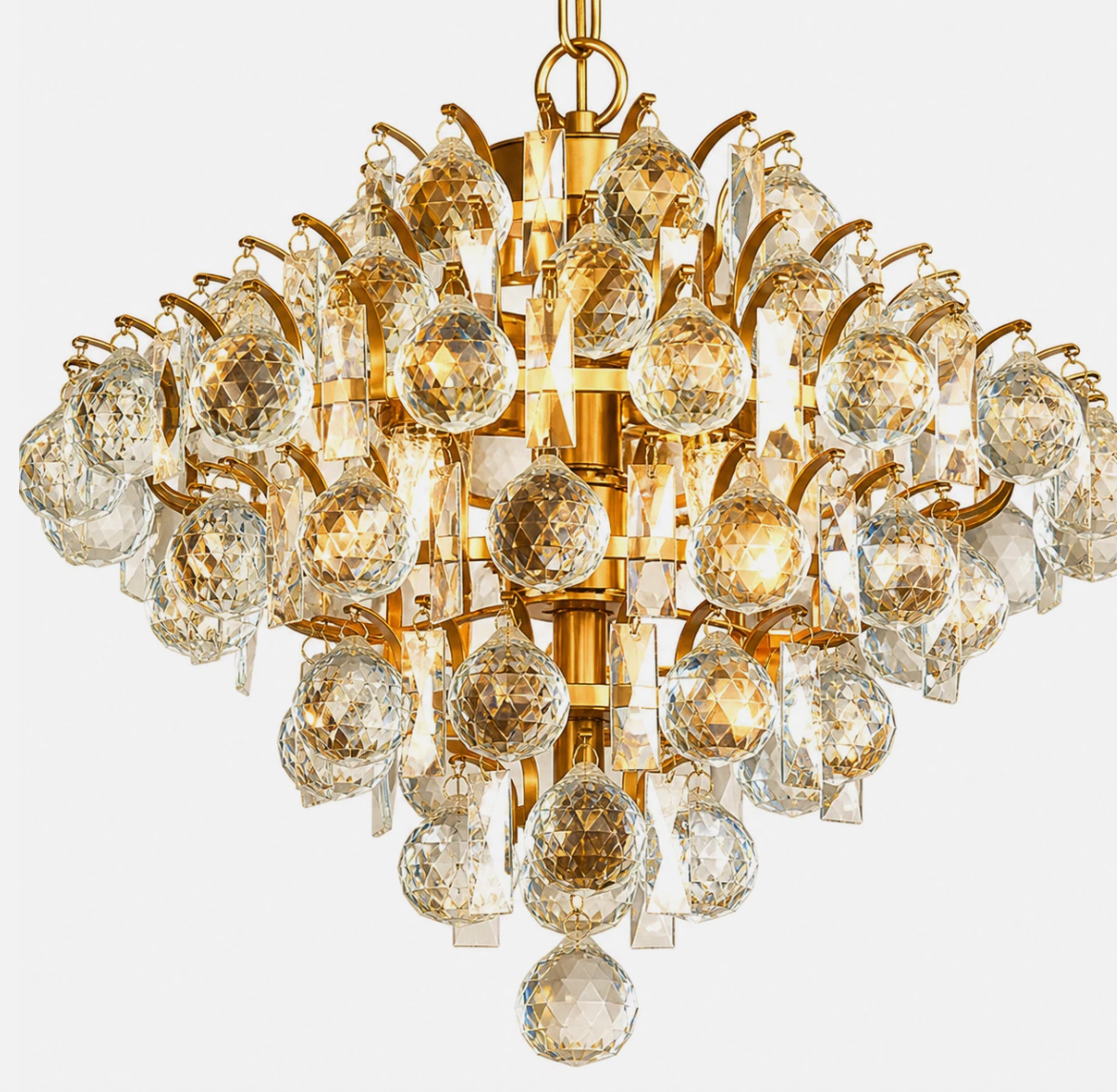 New Modern Crystal Chandelier Pendant Ceiling Light Fixture