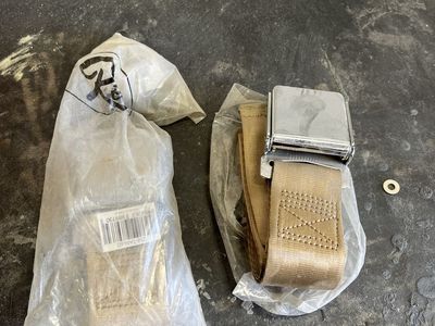 New tan lap belts Hotrod