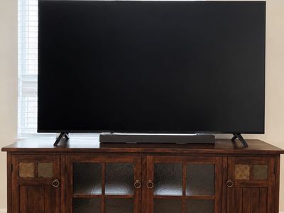 Solid wood TV stand