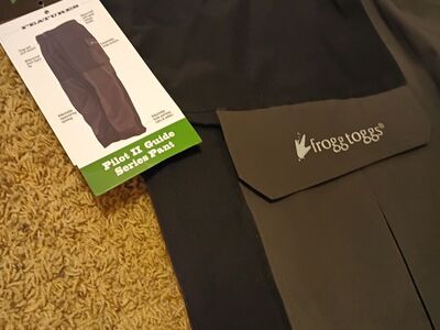 Frogg Toggs 100% Waterproof Pilot II Guide Series LG Outdoor Fly Fishing Pant
