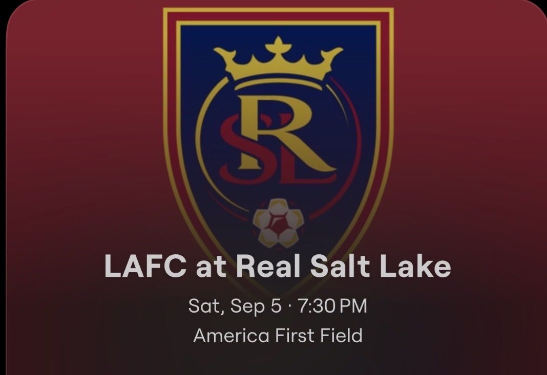 RSL vs. LAFC - tix 5 rows back from LAFC bench