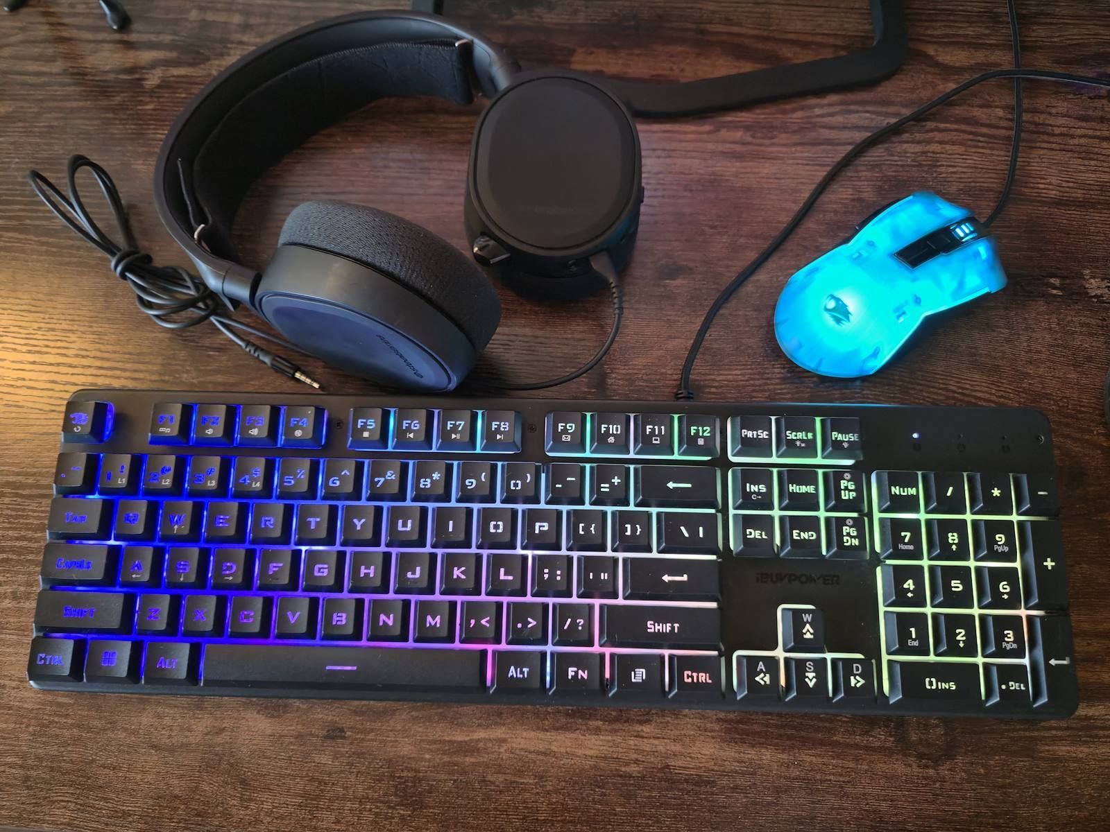 RGB Keyboard + RGB Mouse + SteelSeries Headset!