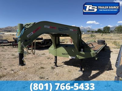 8.5x40 Dura-Haul DKO Dura Ramps Gooseneck Equipment Trailer - 25K GVWR - 14 Ply Tires, Engineered Neck, Pierced Frame, Spare