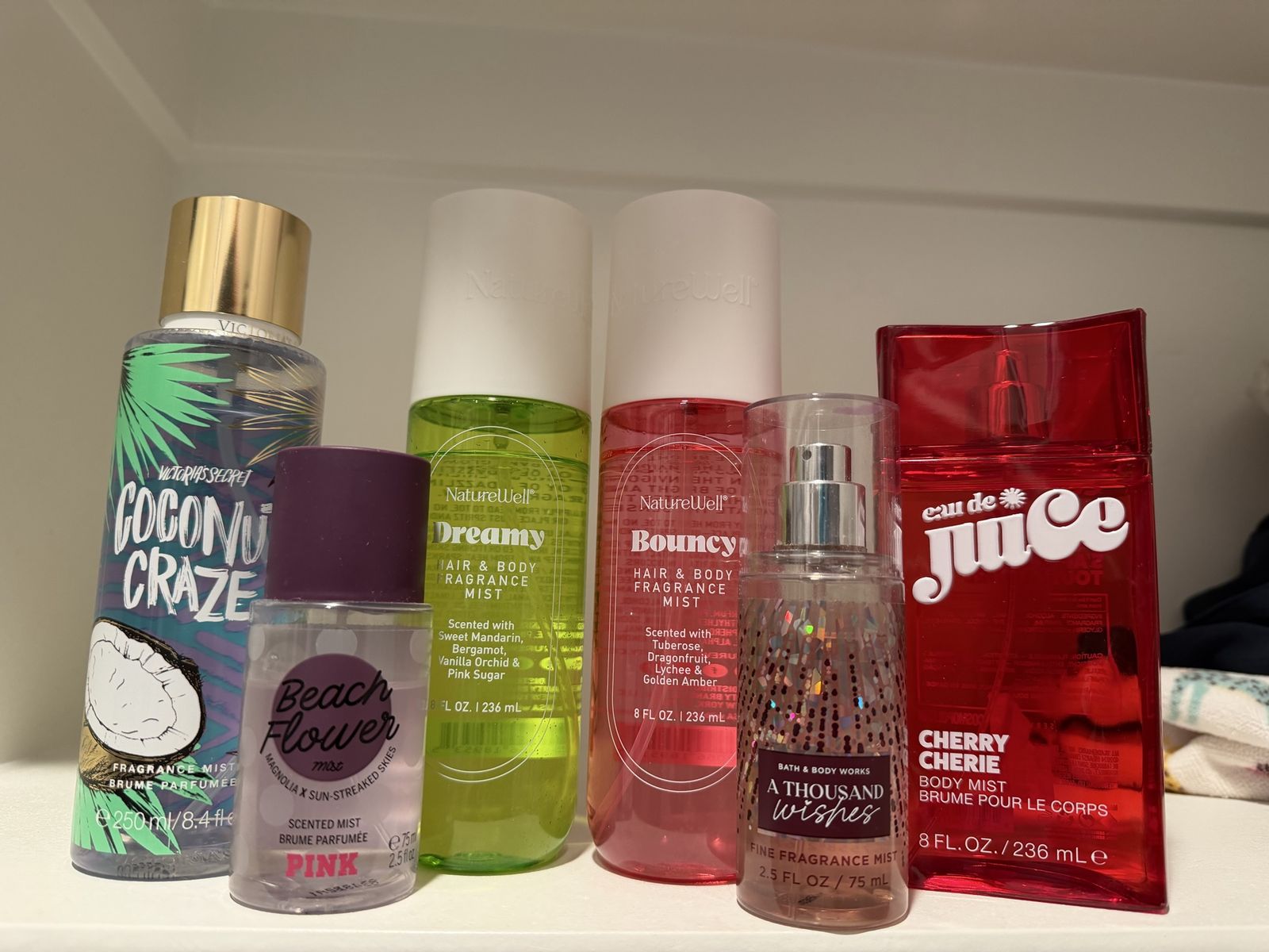 6pc Body Spray Bundle | Assorted Scents | Fragrance Mist | Perfume