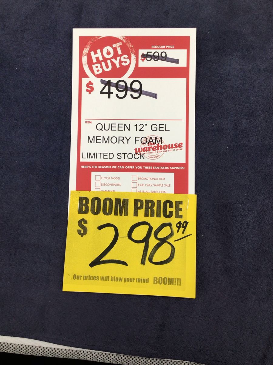 Queen 12” Gel Memory Foam Mattress