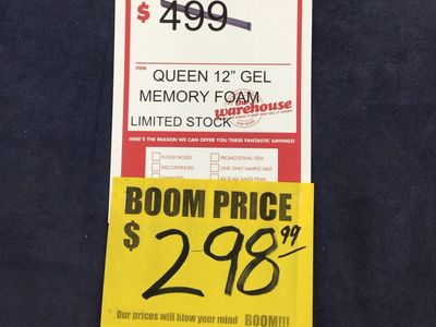 Queen 12” Gel Memory Foam Mattress