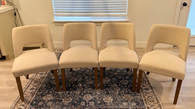 Four Like New Dining Room Chairs