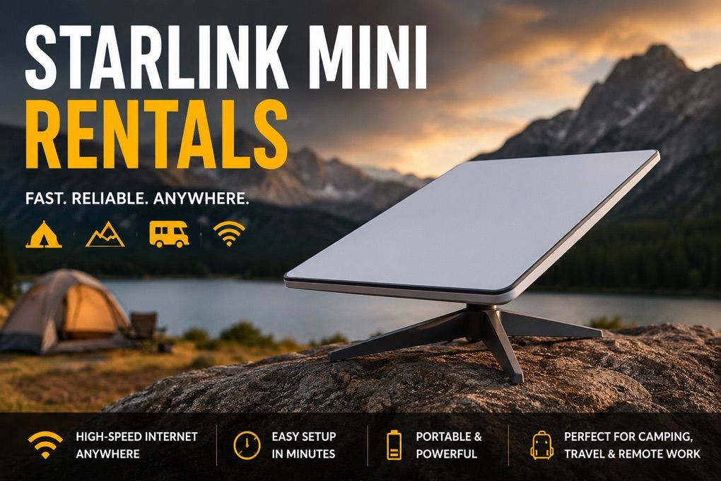 STARLINK MINI RENTAL PLANS.Standard•Plus•Unlimited