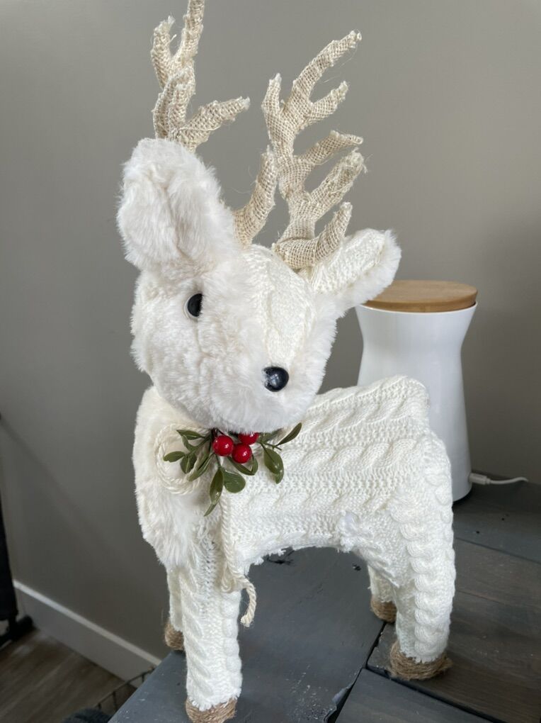 Rachel Ashwell christmas Deer 8 X 18 Inches Tall
