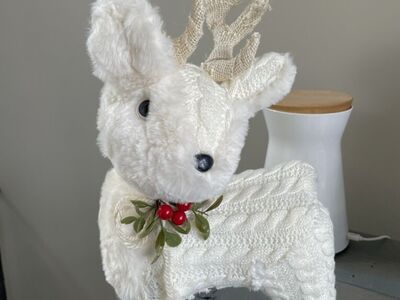 Rachel Ashwell christmas Deer 8 X 18 Inches Tall