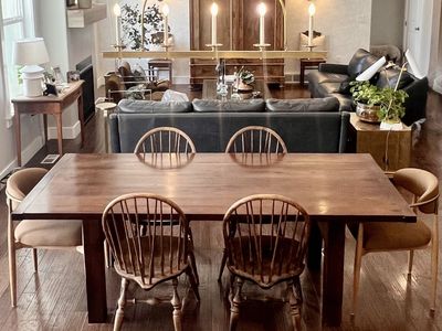 Sundance Catalog Solid Wood Dining Table / 7 ft / Reclaimed Wood / Organic Modern