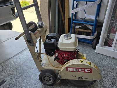 EDCO Concrete Saw Walk-Behind Saw - Cuts Concrete, Asphalt, Tile, and Stone