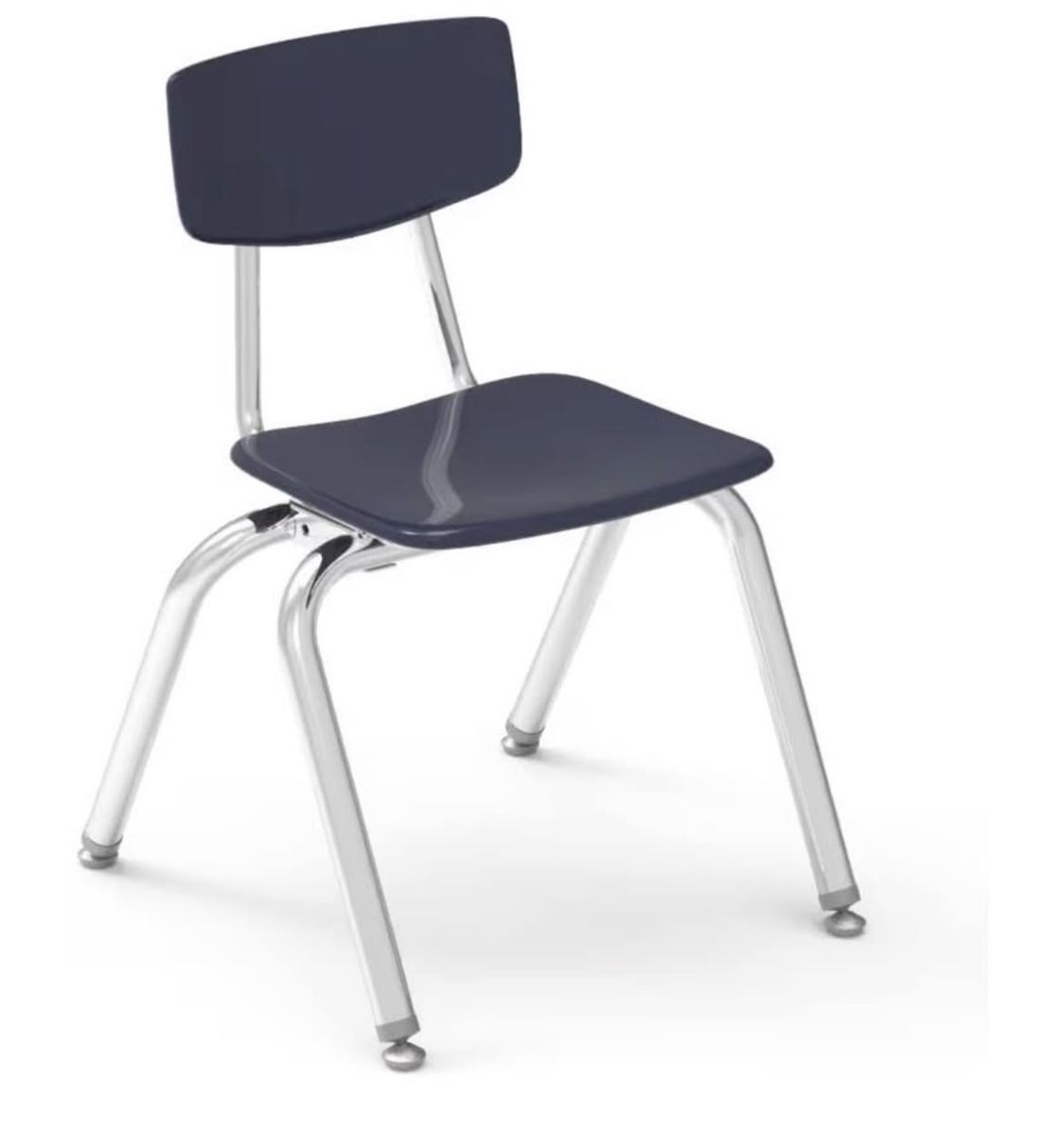 8 Brand New Virco Kids School Chairs Navy Blue
