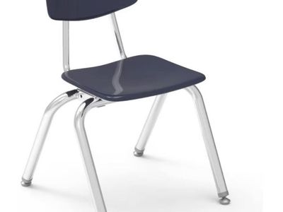 8 Brand New Virco Kids School Chairs Navy Blue