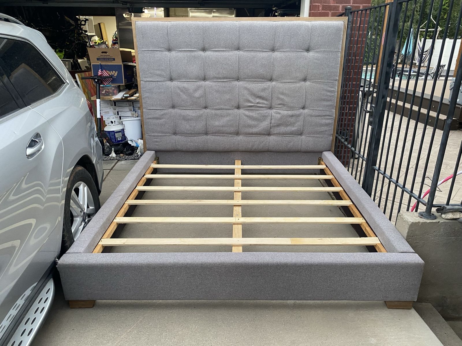 Abbyson King Headboard and frame 