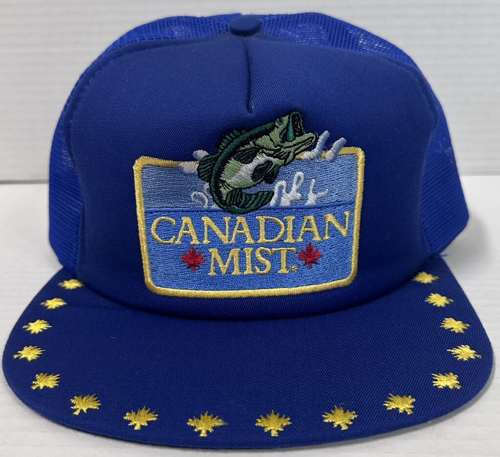 Vintage 80's Canadian Mist Trucker Style Snapback