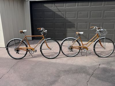 Vintage Schwinn Collegiate His & Her Bike Set – $350