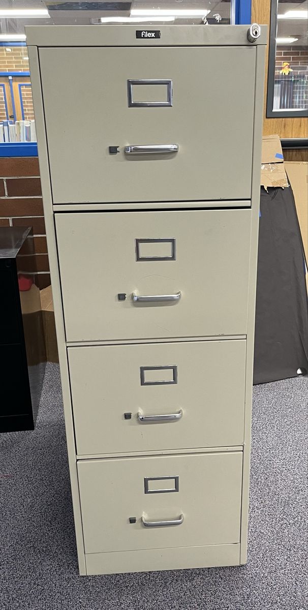 Vertical 4 Drawer Filing Cabinet Metal