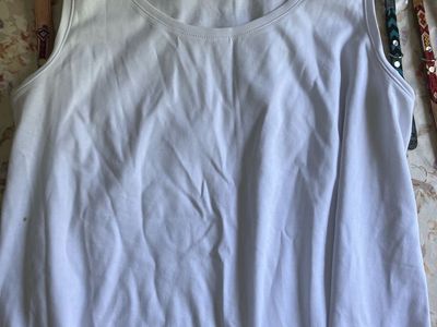 Isaac Mizrahi Live! Women's White Tank Top, Size US XL, Scoop Neck