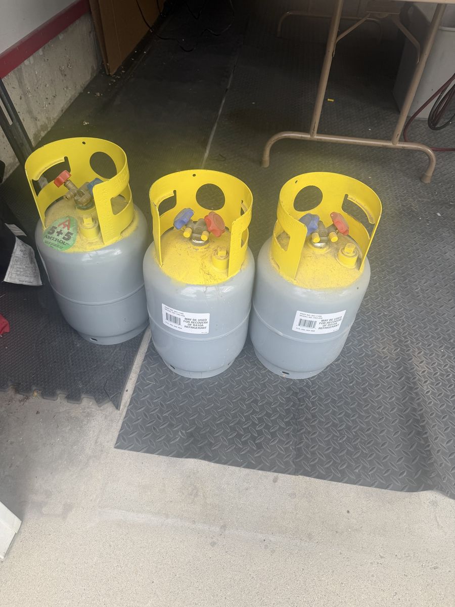  Refrigerant Recovery Tanks - Set of 3