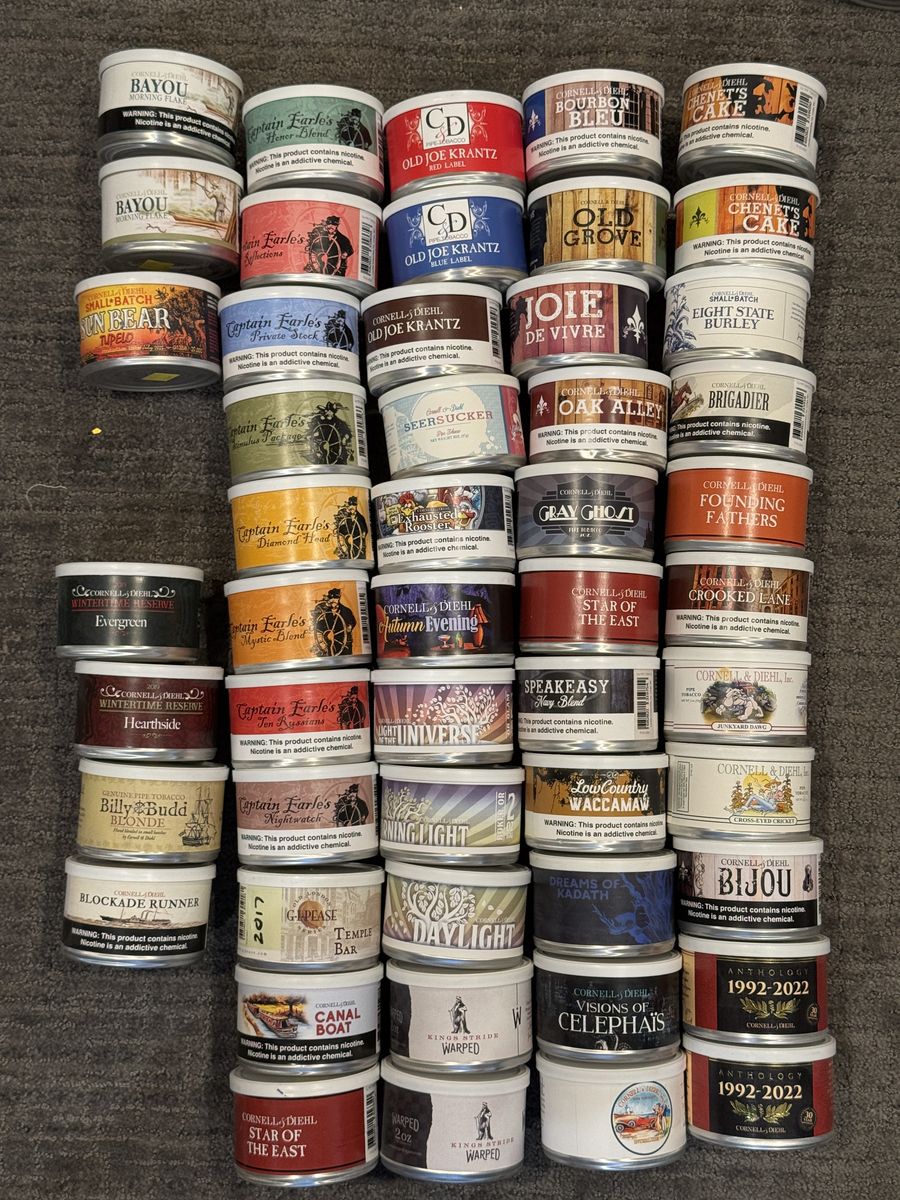 Collectible Pipe Tobacco Tins