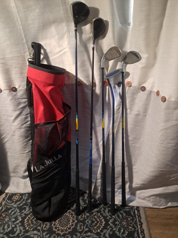 Youth Kids Golf Clubs with Junior Jr bag and Nike 3 wood