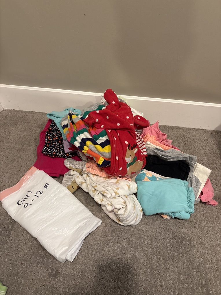 Girls 9-12 Months Clothes Grab Bag
