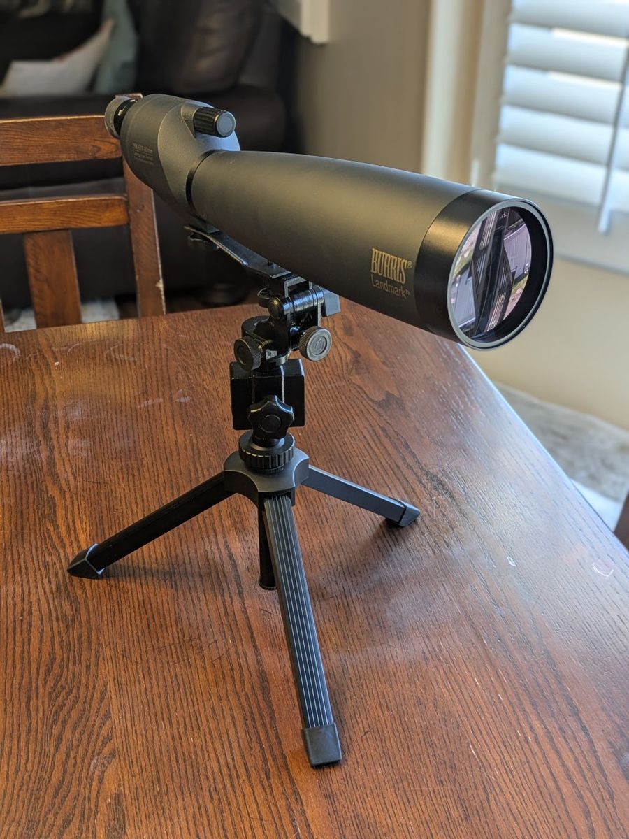 Burris Landmark Spotting Scope 20-60x80mm Long Eye Relief Fully Multicoated Optics with Tripod & Case